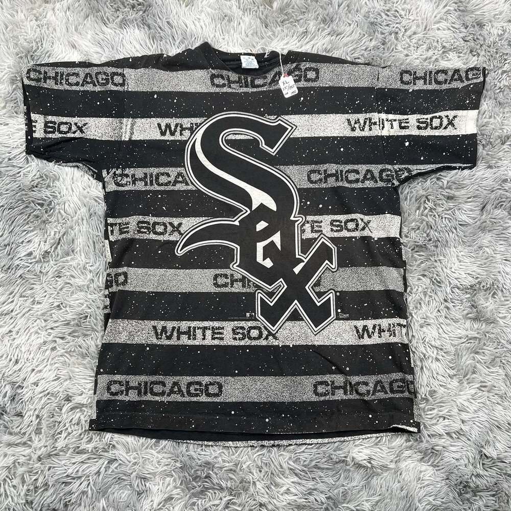 Vintage 1992 Salem Chicago White Sox All Over Print T-Shirt XL